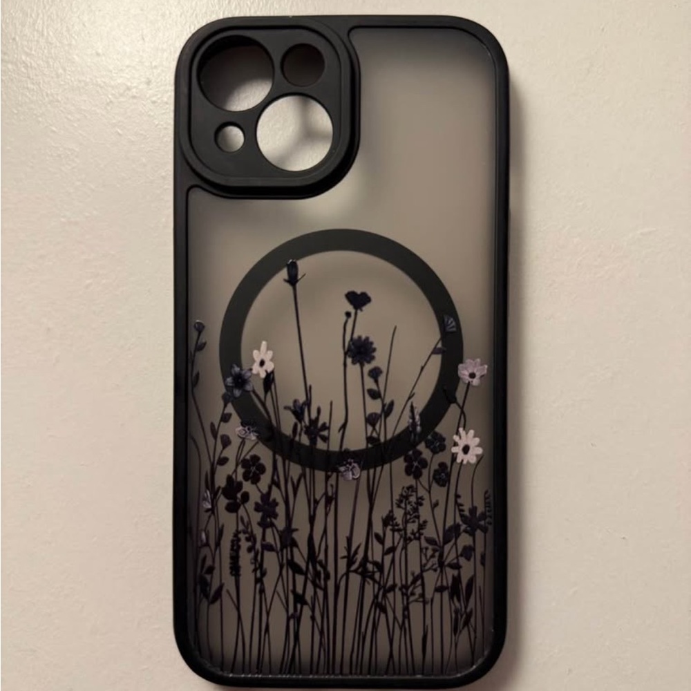 Floral Black IPhone 13 Case